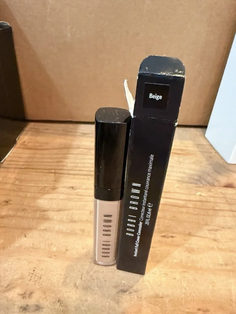 Bobbi Brown Instant Full Cover Concealer- Beige New W/ Box